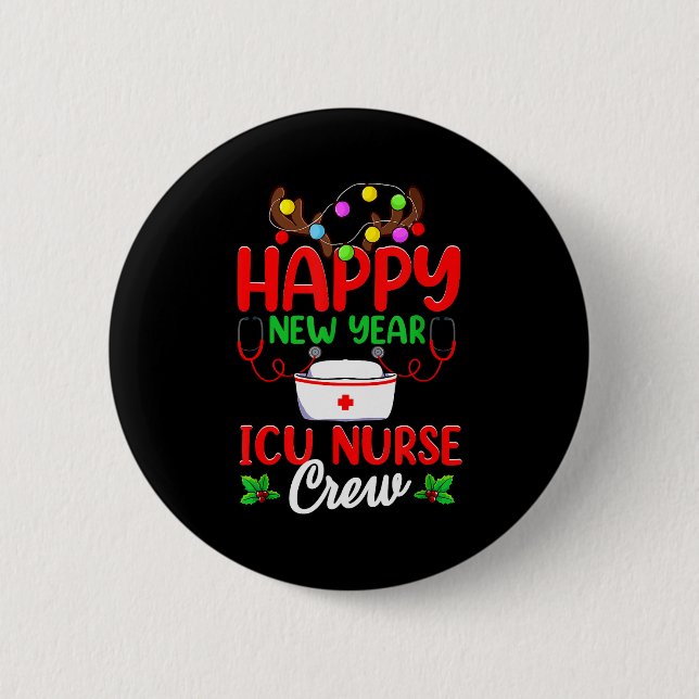 Happy New Year Icu Nurse Crew Reindeer Nurse Chris Knapp (Framsida)