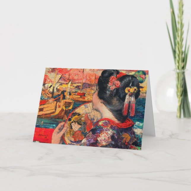 Happy New Year-Japanese language and Text Helgkort (Framsida)