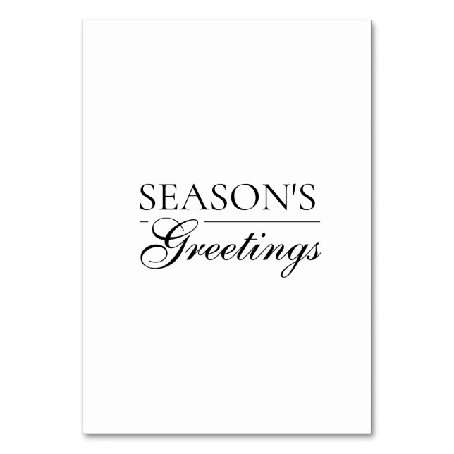 Happy New Year Merry Christmas Holiday Season Bordsnummer (Framsidan)