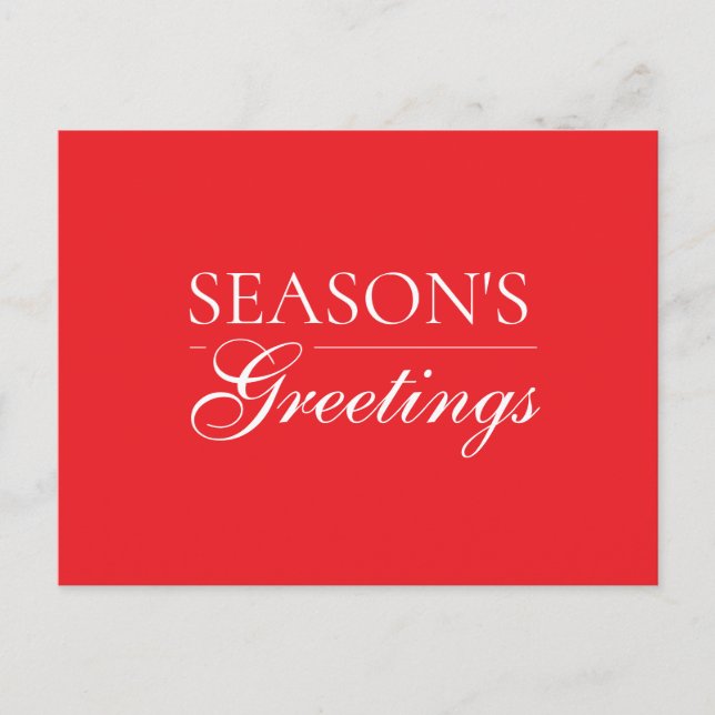 Happy New Year Merry Christmas Holiday Season Inbjudan Vykort (Framsida)