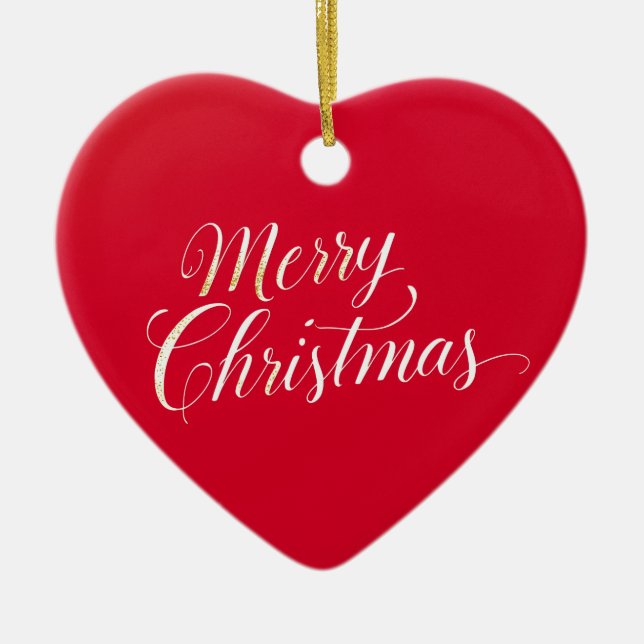 Happy New Year Merry Christmas Holiday Season Julgransprydnad Keramik (Framsidan)