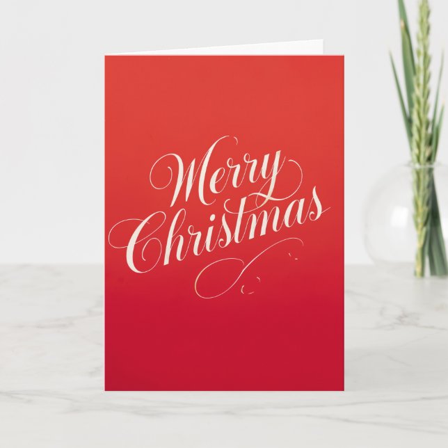 Happy New Year Merry Christmas Holiday Season Kort (Framsida)