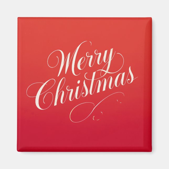 Happy New Year Merry Christmas Holiday Season Magnet (Framsidan)