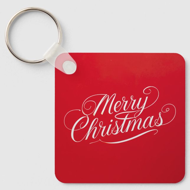 Happy New Year Merry Christmas Holiday Season Nyckelring (Framsida)