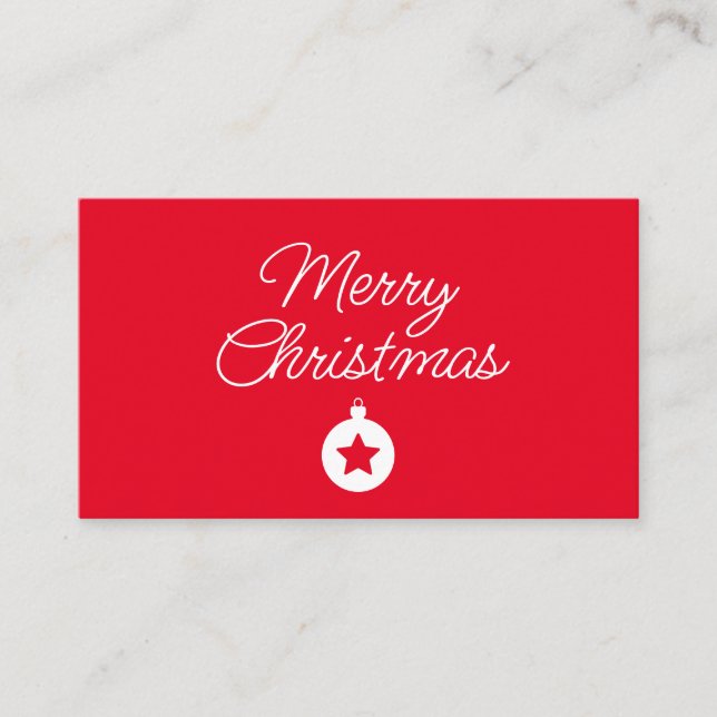 Happy New Year Merry Christmas Holiday Season Tilläggskort (Framsida)