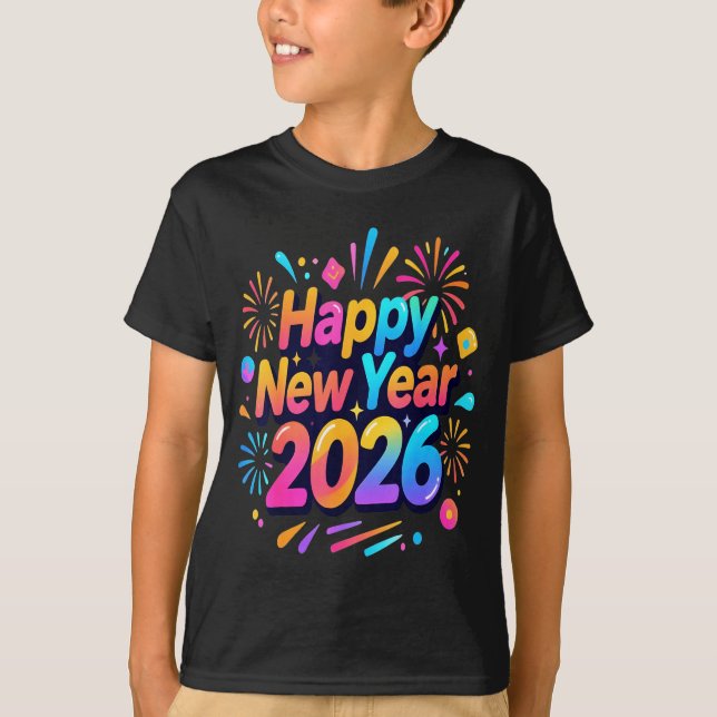 Happy New Year, Merry Christmas  T Shirt (Framsida)