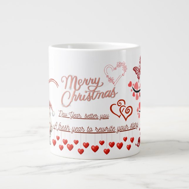 Happy New Year Mug – Premium Celebration Design Jumbo Mugg (Framsidan)