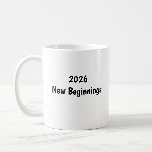 Happy New Year ✨ New Beginnings Mug Kaffemugg (Vänster)