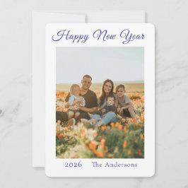 Happy New Year Photo Julkort