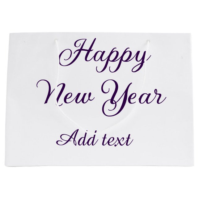 Happy new year purple calligraphy simple minimal  (Framsidan)
