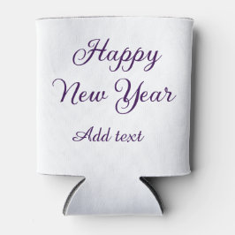 Happy new year purple calligraphy simple minimal