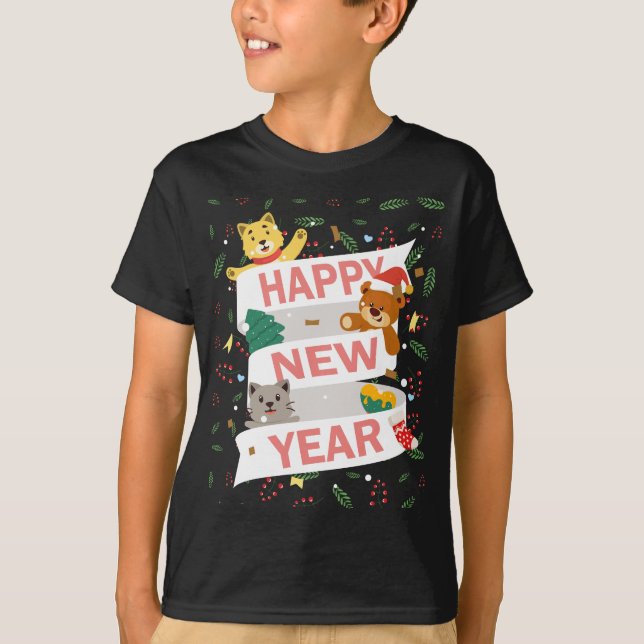 Happy new year t shirt (Framsida)