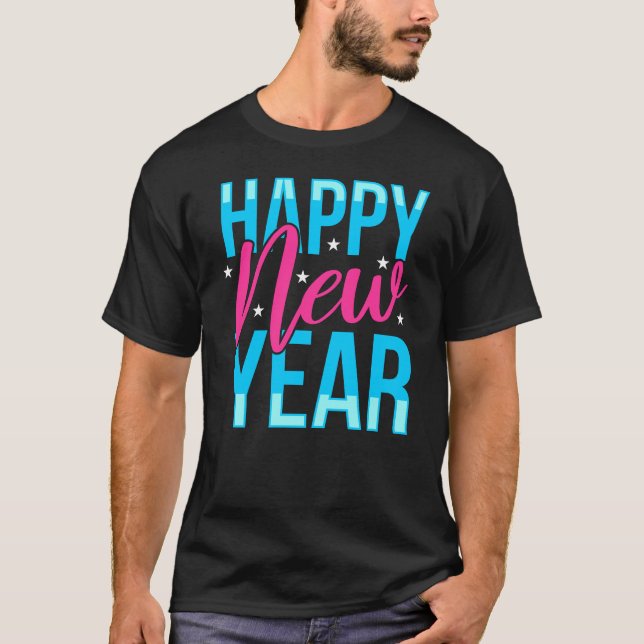 Happy New Year T Shirt (Framsida)