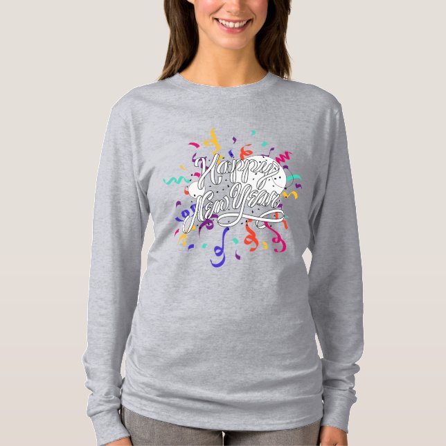 Happy new year t shirt (Framsida)