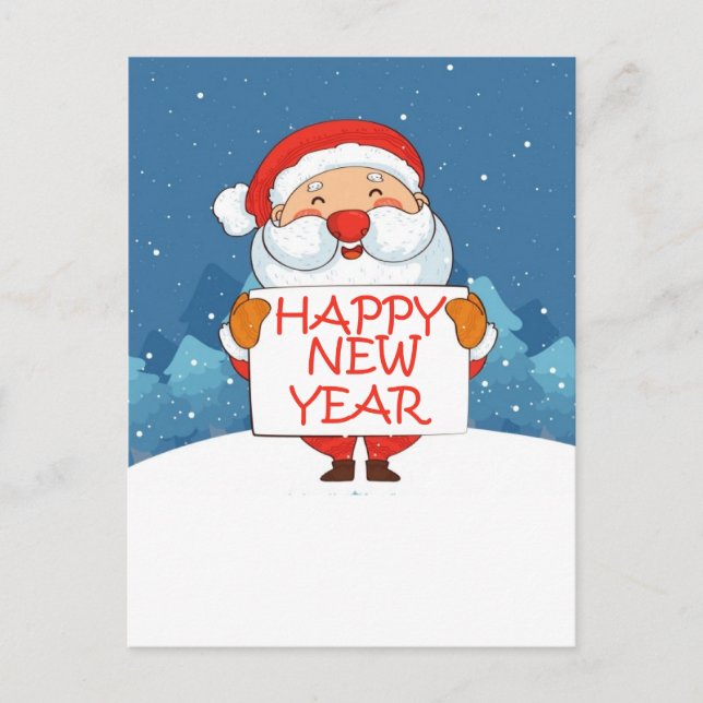 Happy new year vykort (Framsida)