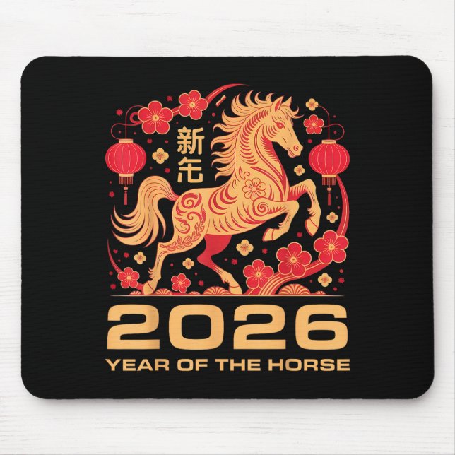 Happy New Year-year Of The Horse Chinese New-year  Musmatta (Framsidan)