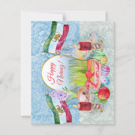 Happy Norooz Haft Sin with Lion and Sun