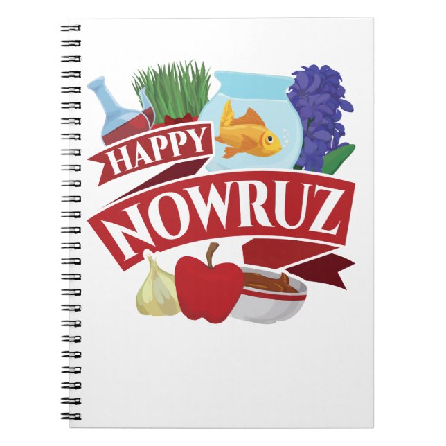 Happy Nowruz Persian New Year Anteckningsbok (Framsidan)