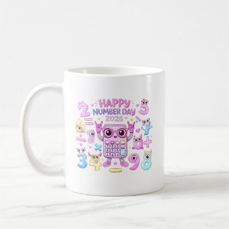 Happy Number Day 2026 Cute Calculator Design Kaffemugg