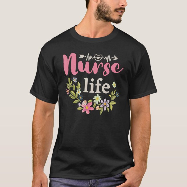 Happy Nurse Week 2023 Nursing School Graduation Fl T Shirt (Framsida)