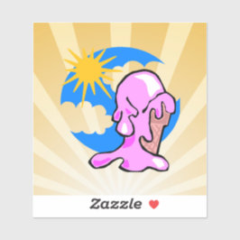 Happy on ice cream klistermärken