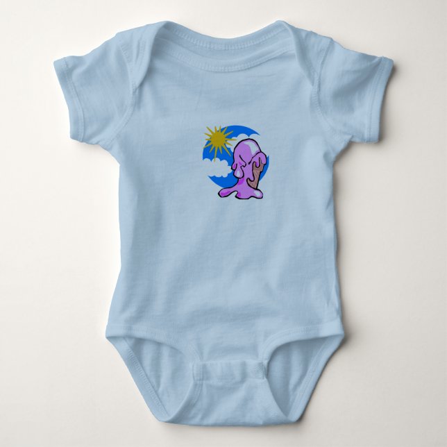 Happy on ice cream t shirt (Framsida)