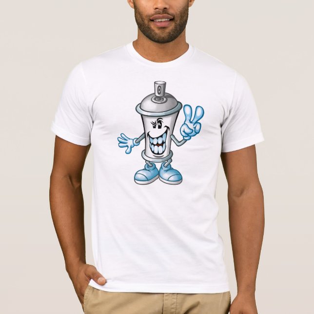 Happy paint spray t shirt (Framsida)