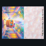 Happy Pancake Notepad Anteckningsblock<br><div class="desc">Rococo Impressionism Kawaii Rainbows: "There's a lot going on here." Palais de Marigold St. May creates unique stationery for those that love all things cute, Kawaii, floral, and colorful. Note that the designs are generally created for the large notepads, stationery sheets, stickers, address labels, note cards, and envelopes. If you...</div>