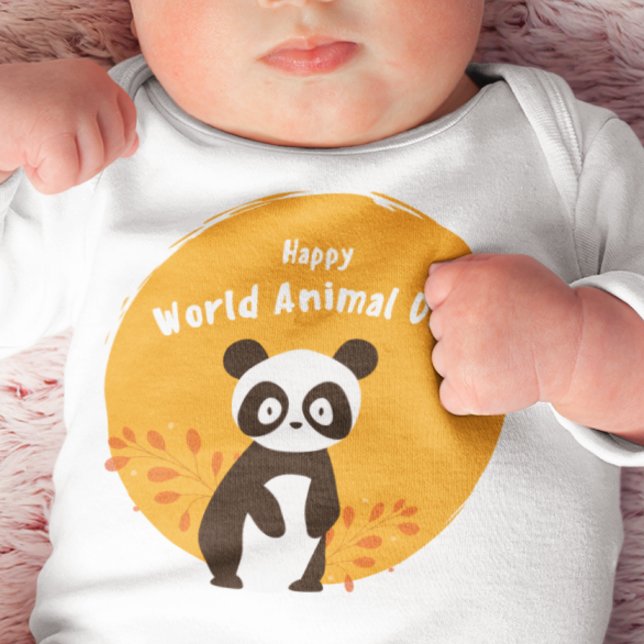 HAPPY Panda  Animal Day T Shirt (Skapare uppladdad)