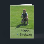 HAPPY PAR-FECT BIRTHDAY KORT<br><div class="desc">CUTE GOLFER'S BIRTHDAY CARD. Have fun sending it today!</div>