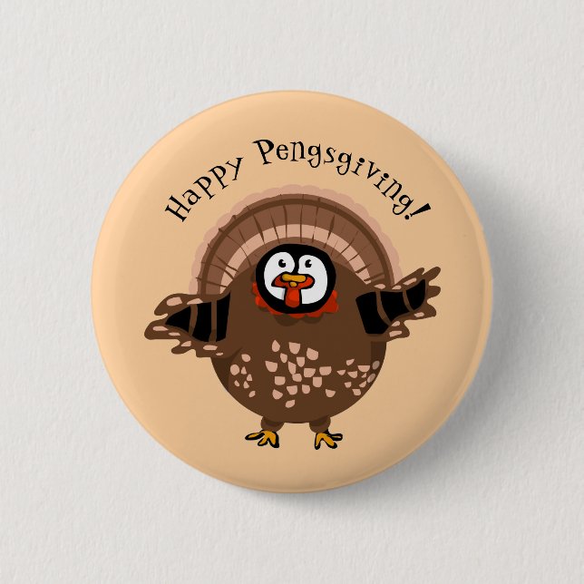Happy PengsGiving Turkey Knapp (Framsida)