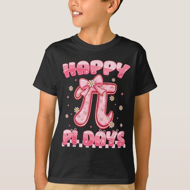 Happy Pi Day 3.14 Be Irrational Coquette Bow Math  T Shirt (Framsida)