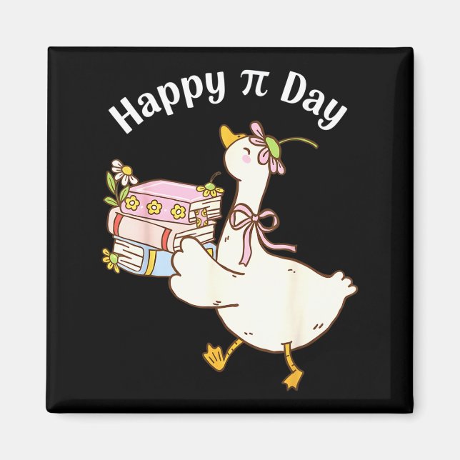 Happy Pi Day Be Funny Math Teacher Lovers 100s Day Magnet (Framsidan)