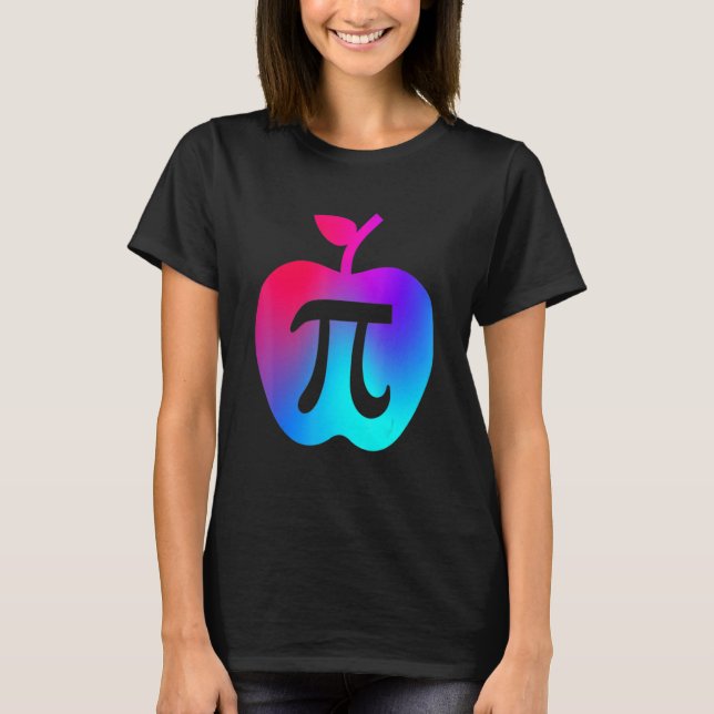 Happy Pi Day Cute Apple Pie 3 14 Funny Science Mat T Shirt (Framsida)