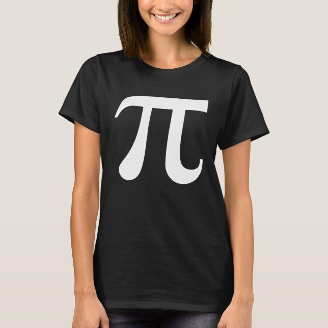 Happy Pi Day March 14 White Pi Symbol 3 14 Science T Shirt (Framsida)