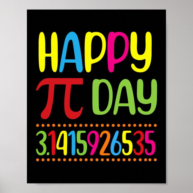 Happy Pi Day Math Lover Student Teacher 3 14  Poster (Framsidan)