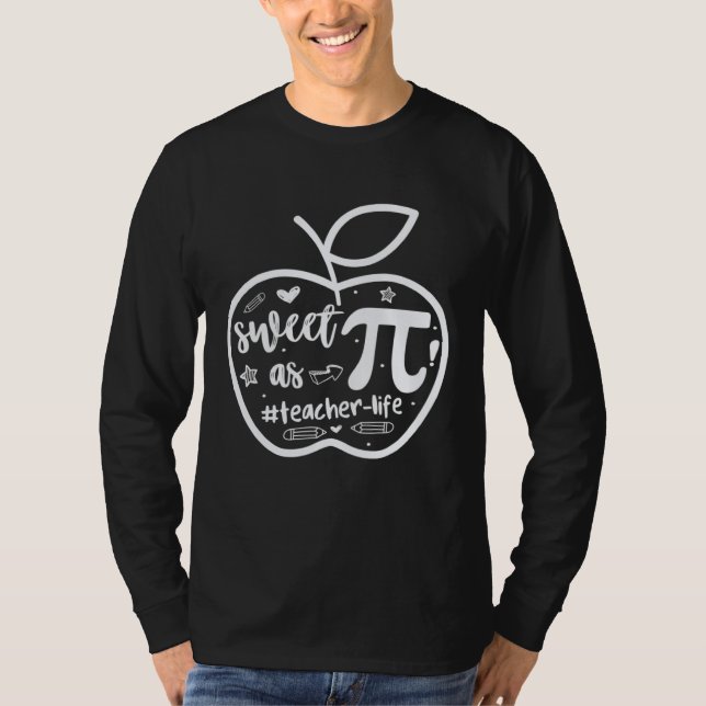 Happy Pi day Teacher Girls Kids Cute Pi Math Teach T Shirt (Framsida)