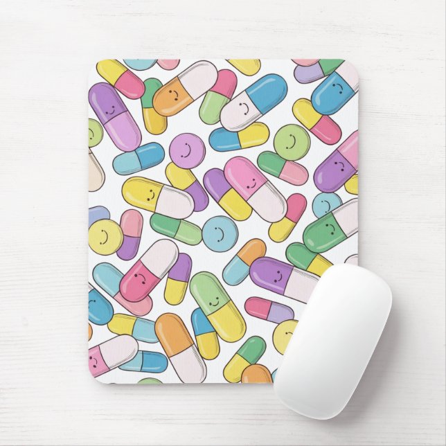 Happy Pills - Mouse Pad Musmatta (Med mus)