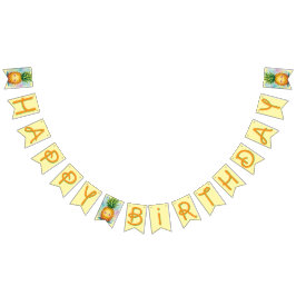 Happy Pineapple Bunting Banner for Birthday Vimplar