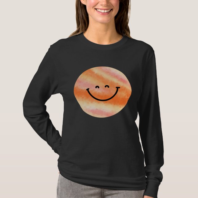 Happy Pluto Planet  Cute  Astronomy T Shirt (Framsida)