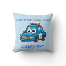 Happy Police Car, Personalized Toddler 