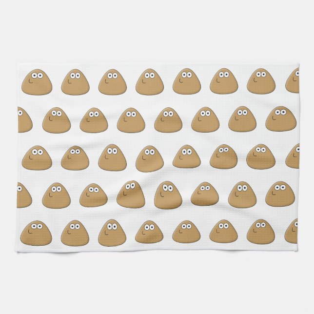 Happy Pou - Kitchen Towel Kökshandduk (Horisontell)