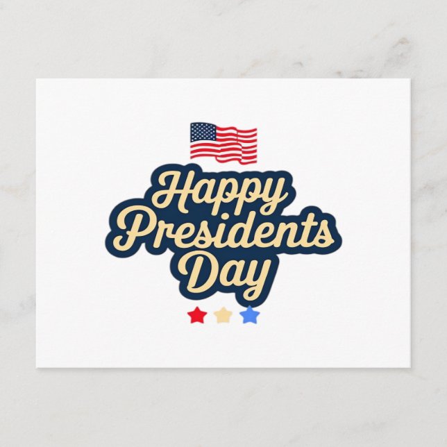 Happy Presidents Day Classic Tilläggskort (Framsida)