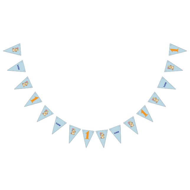 Happy Puppy, Boy, Let's Pawty, 1st Birthday  Vimplar (Alla)