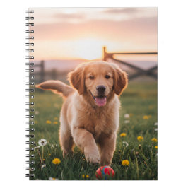 Happy Puppy Spiral Notebook Anteckningsbok