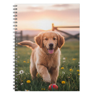 Happy Puppy Spiral Notebook Anteckningsbok
