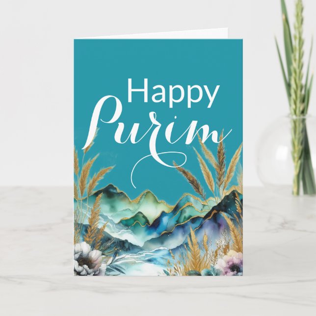 Happy Purim Greeting Card - Blue Mountain Kort (Framsida)