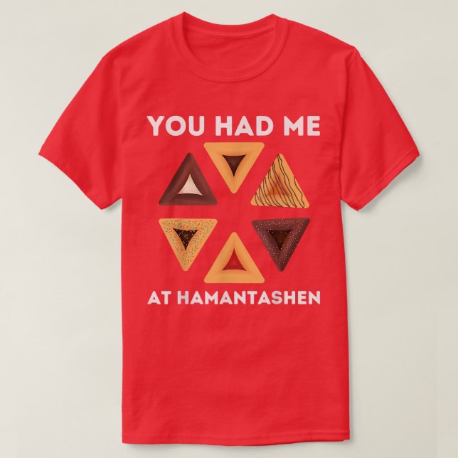 Happy Purim Party Costume Jewish You Had Me At Ham T Shirt (Design framsida)