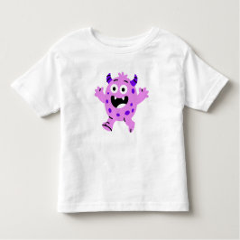 Happy Purple Monster Kids T Shirt