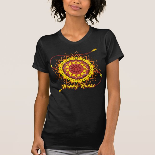 Happy Rakhi, yellow T Shirt (Framsida)